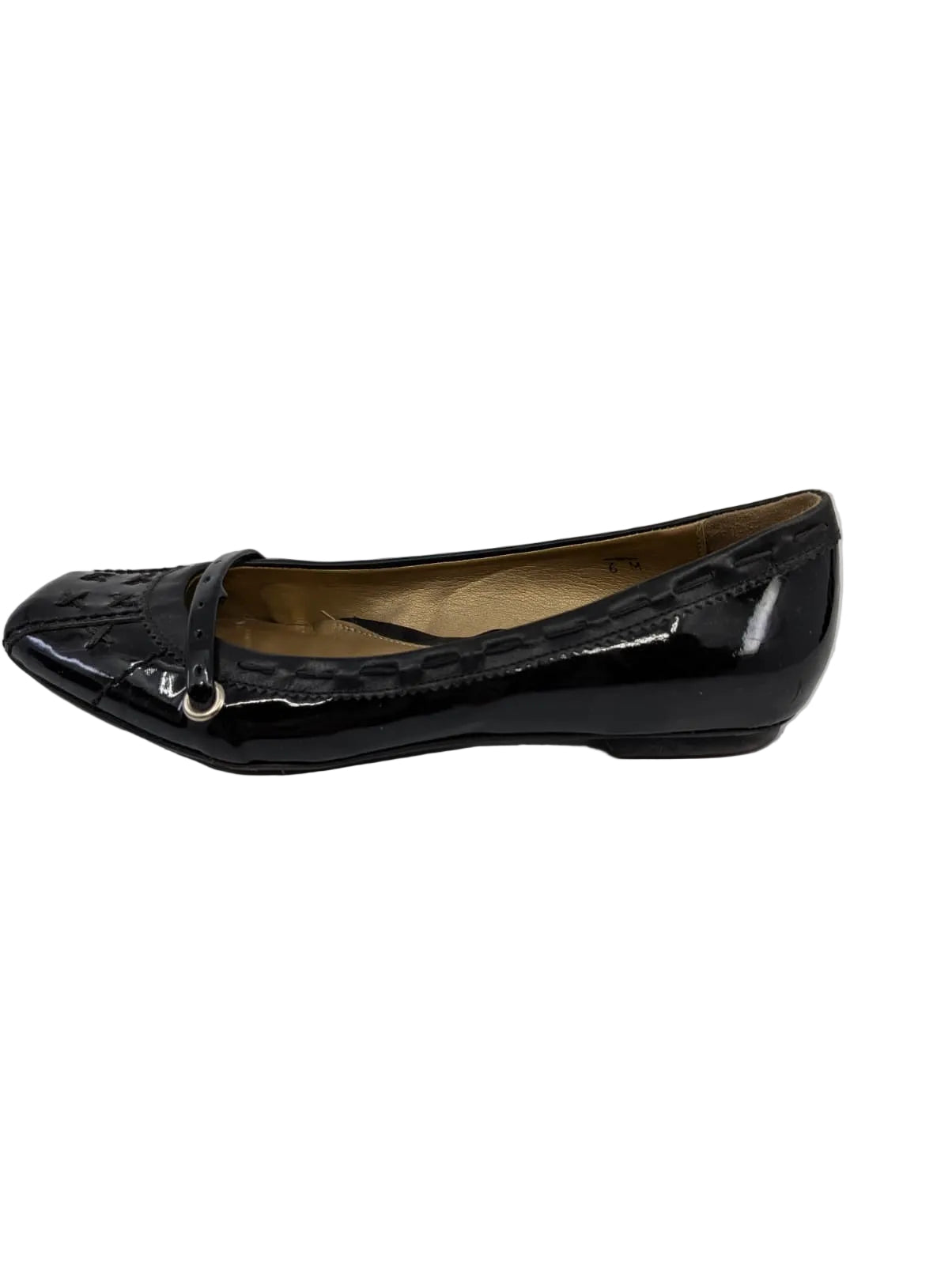 Sesto Meucci Black Patent Leather Flats