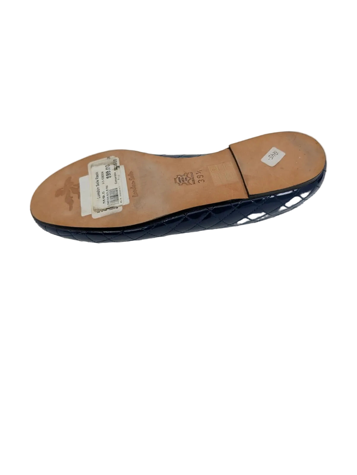 London Sole Navy Patent Leather Ballet Flats