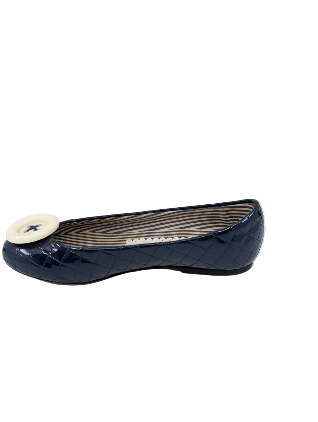 London Sole Navy Patent Leather Ballet Flats