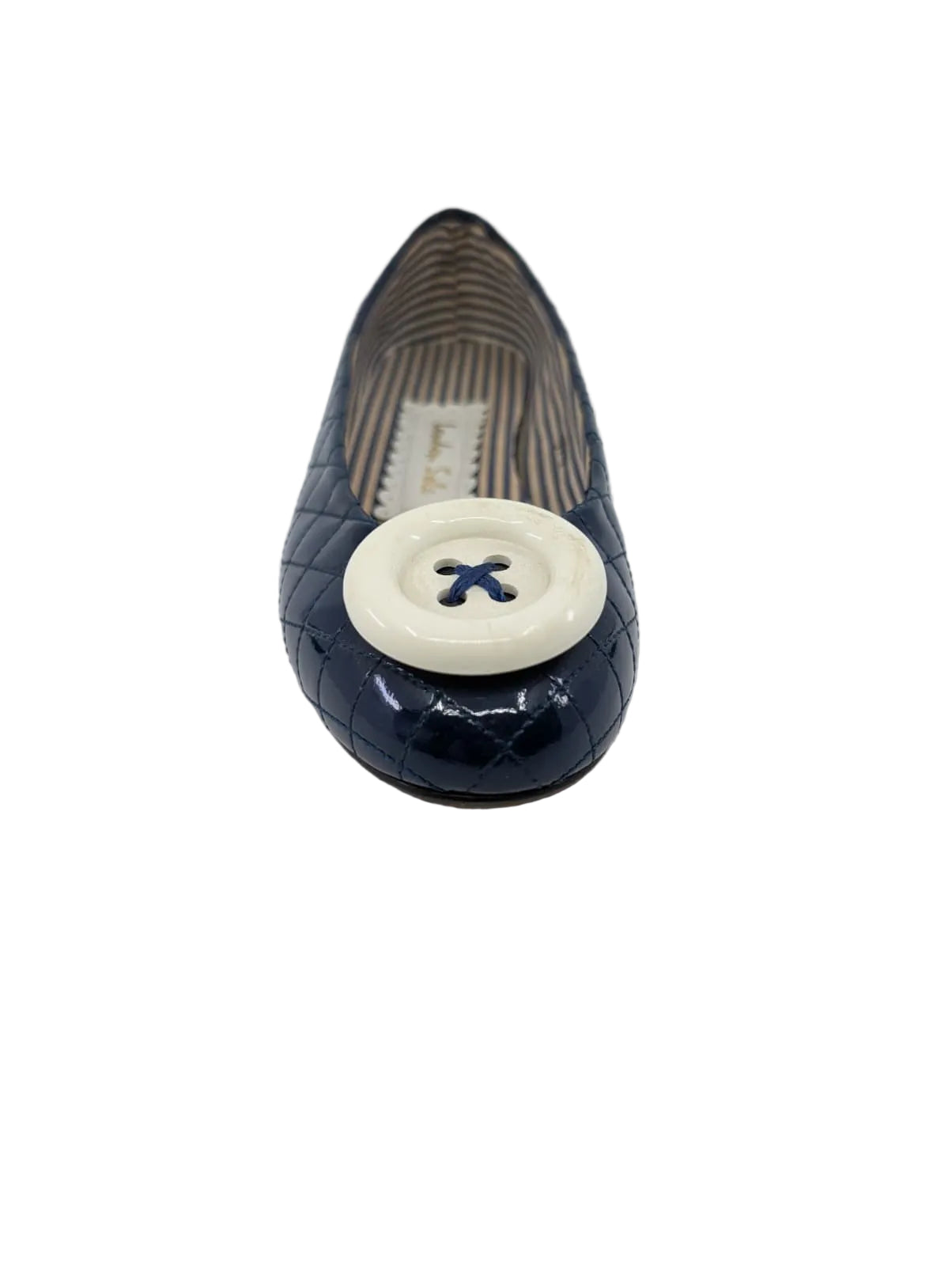 London Sole Navy Patent Leather Ballet Flats