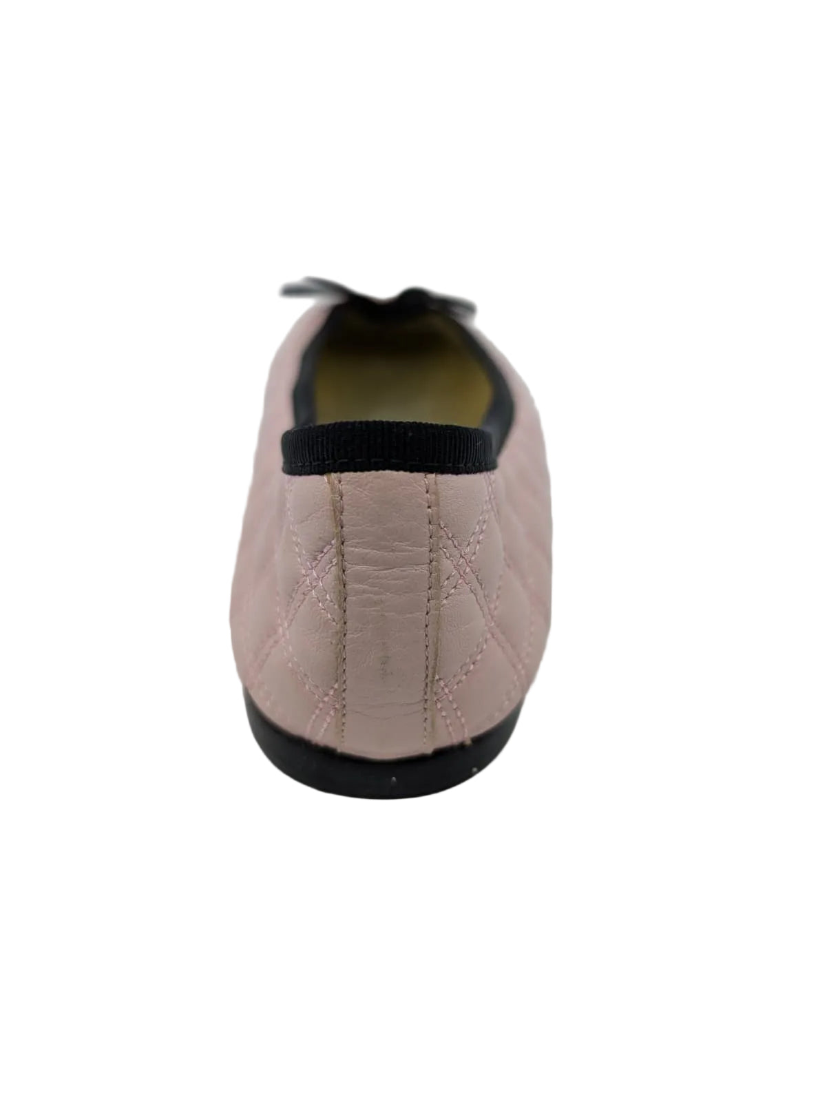 London Sole Pink Quilted Leather Ballet Flats