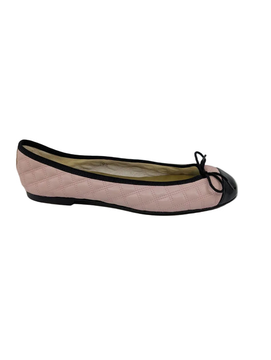London Sole Pink Quilted Leather Ballet Flats