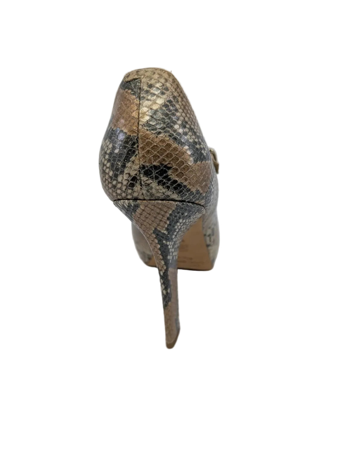 Evangeline Snake Beige Print Leather Via Spiga Pumps