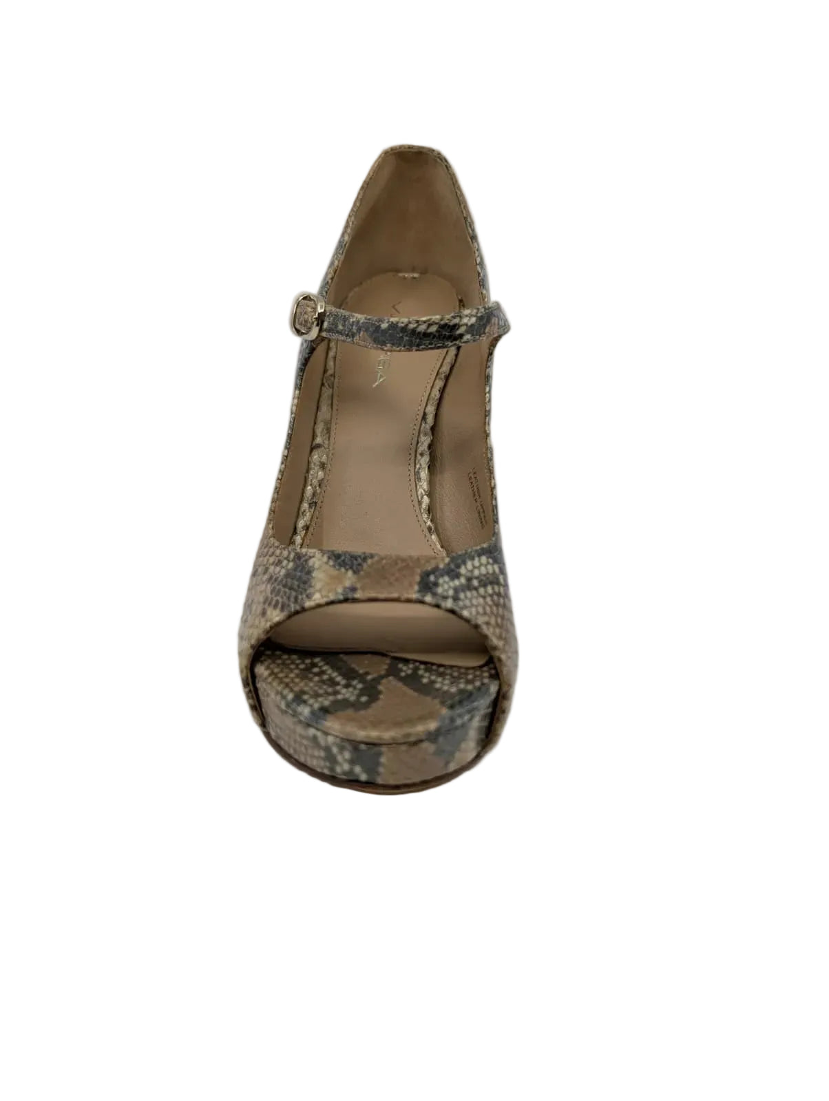 Evangeline Snake Beige Print Leather Via Spiga Pumps
