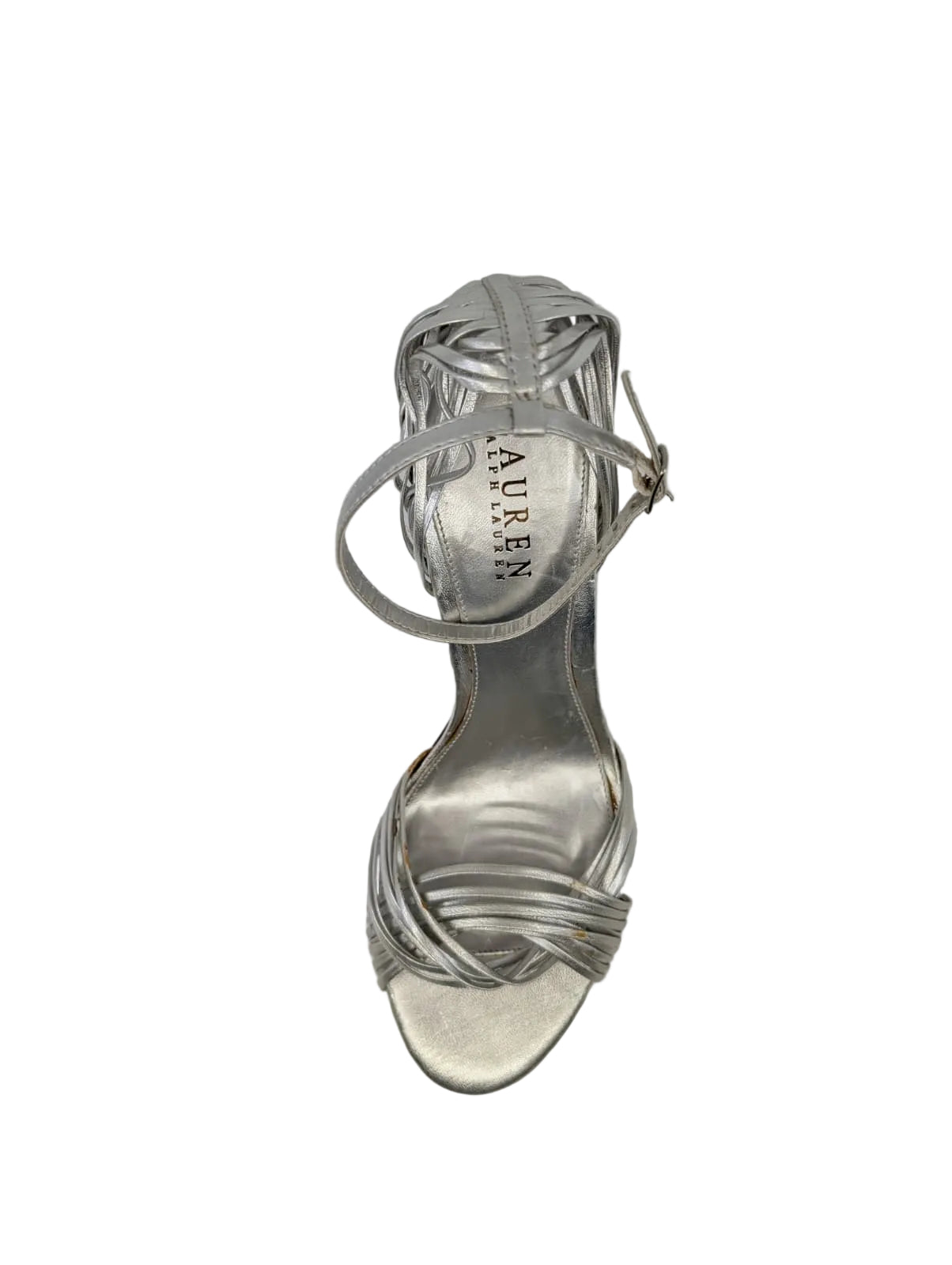 Ralph Lauren Silver Leather Sandals