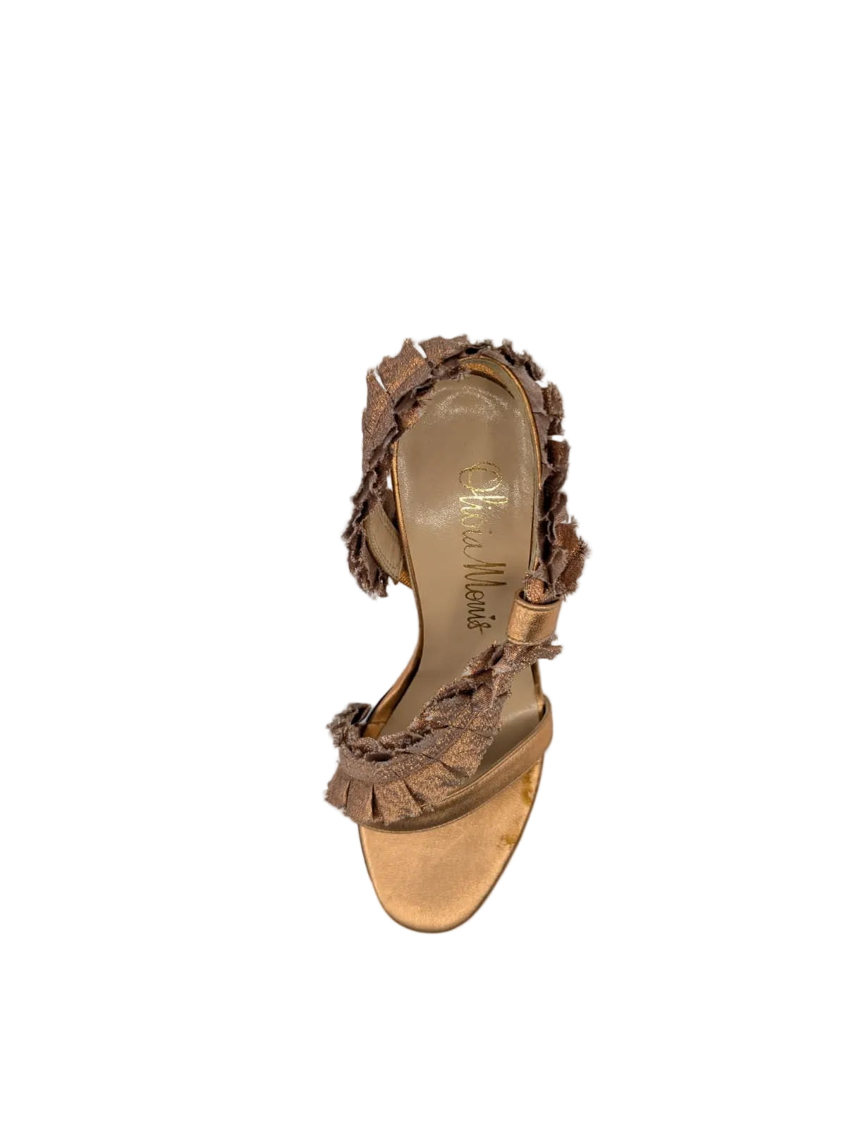 Olivia Rose Bronze Fabric Sandals