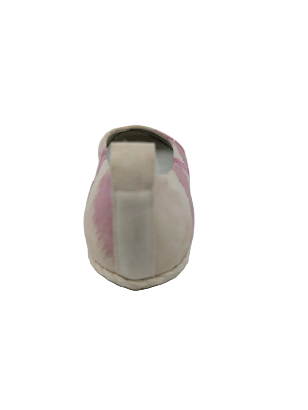 Pink and White Fabric Burberry Ballet Flats