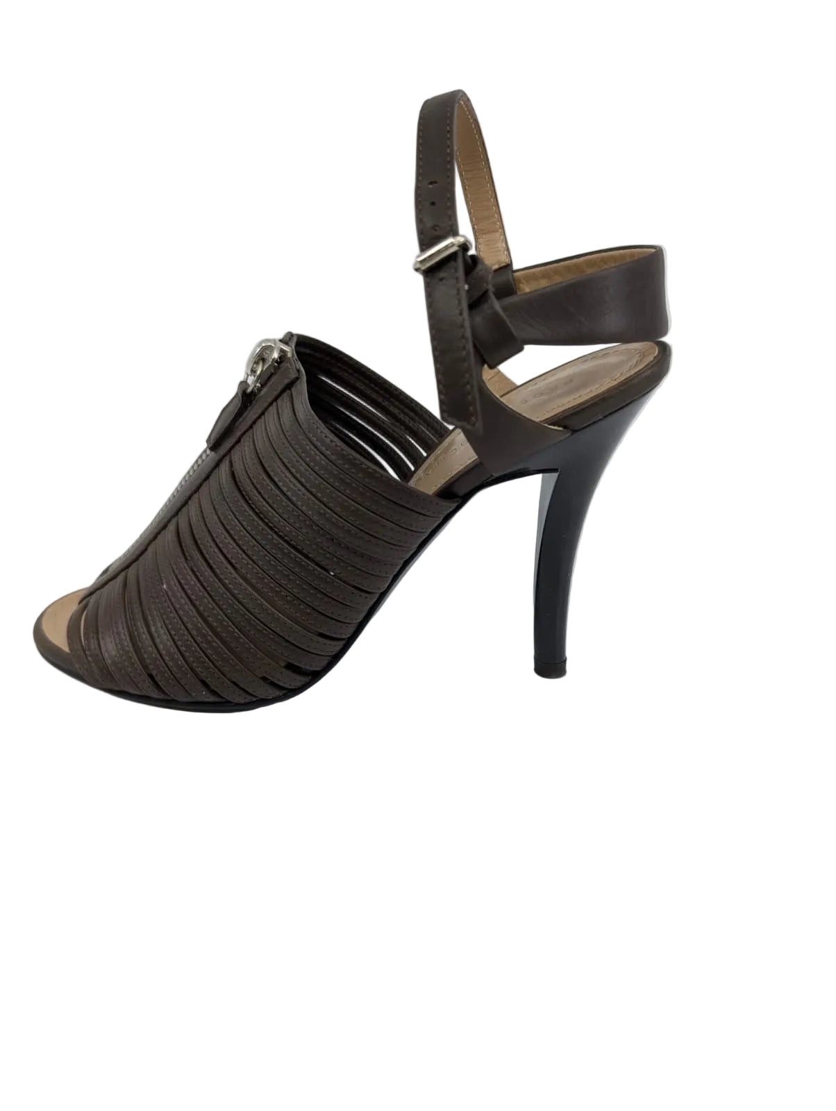 Proenza Schouler Bronze Leather Sandals