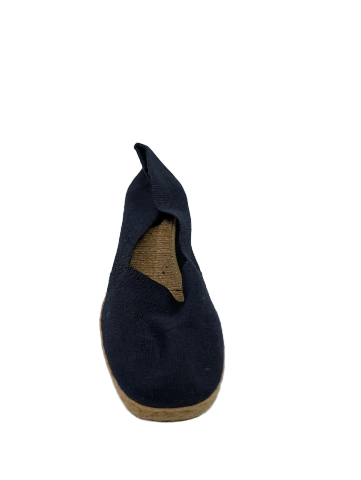 Andre Assous Navy Fabric Wedge Pumps