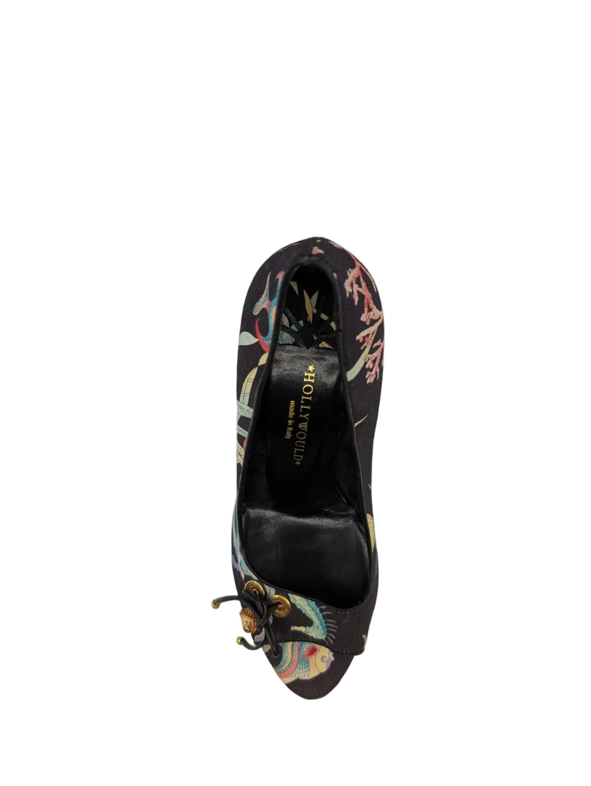 Hollywould Black Fabric Pumps