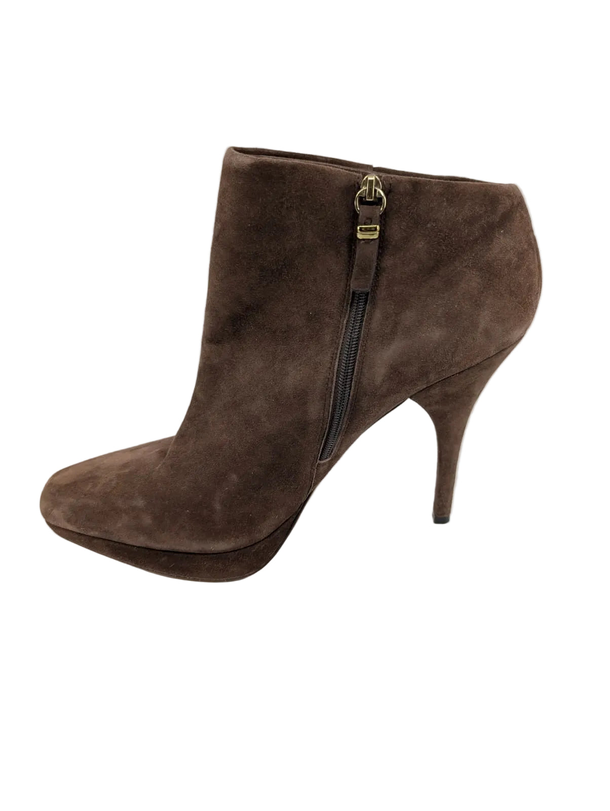Brown Suede Via Spiga Ankle Boots