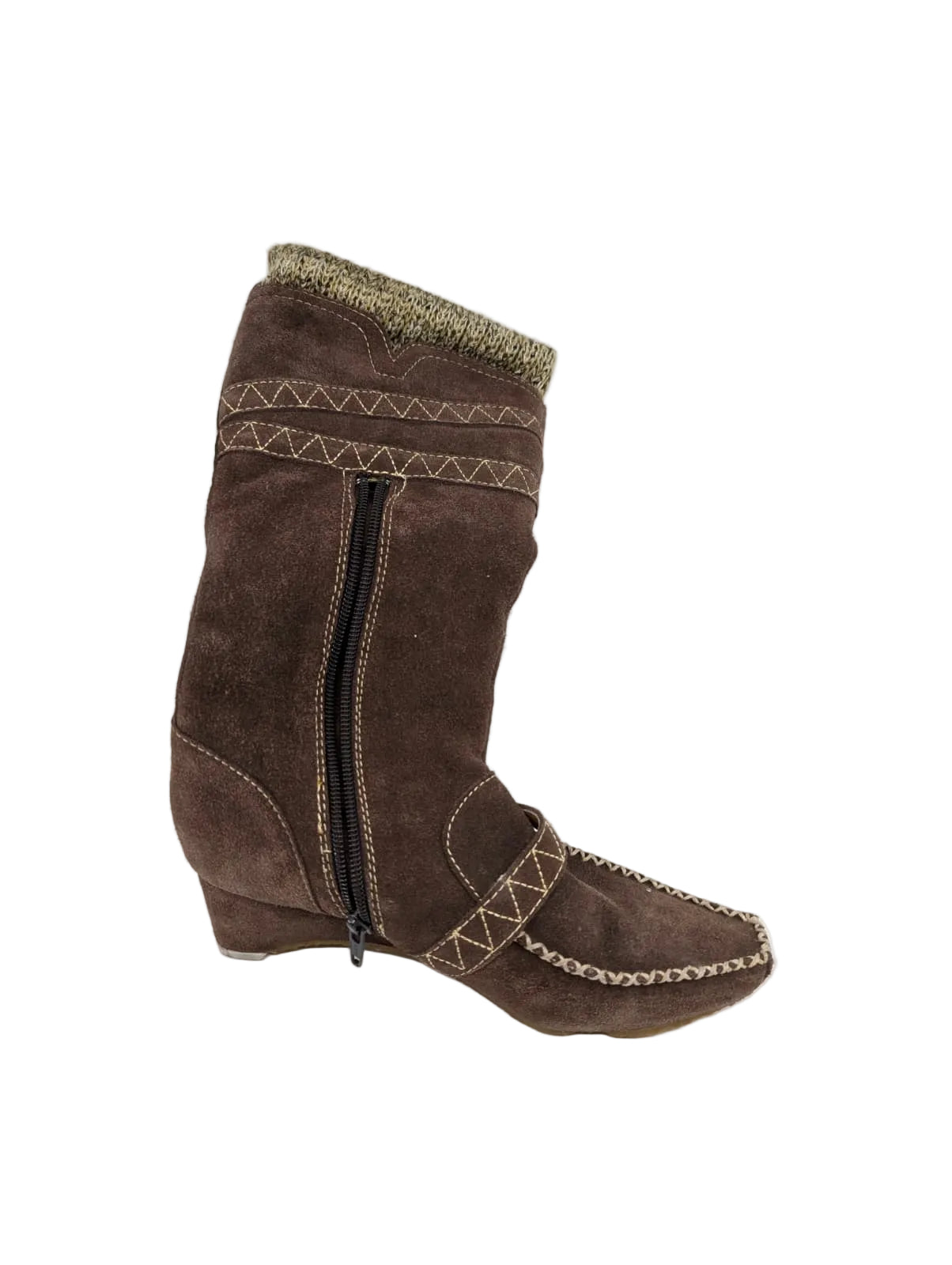 Brown Suede Jessica Bennett Wedge Boots