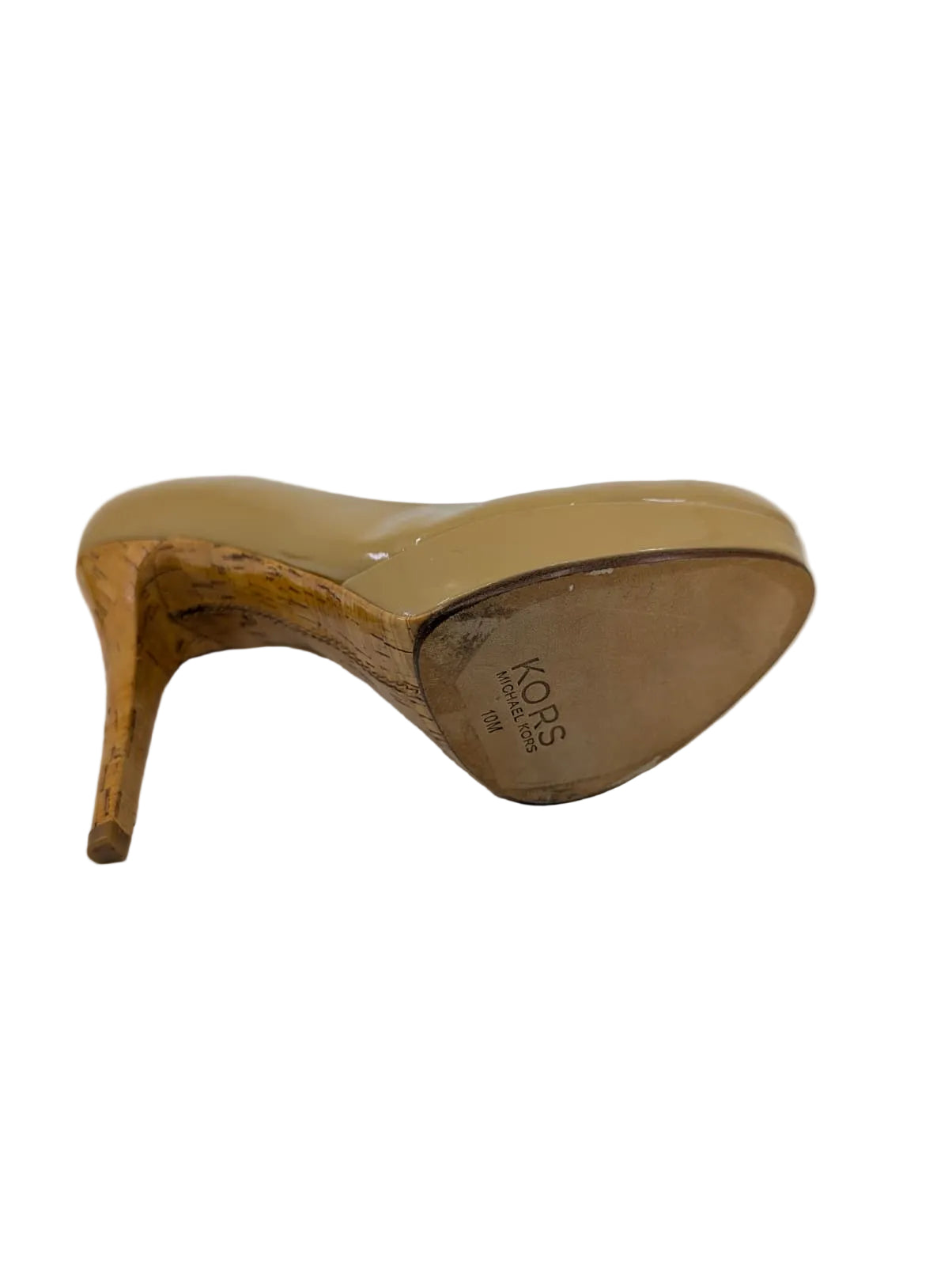 Michael Kors Beige Patent Leather Pumps