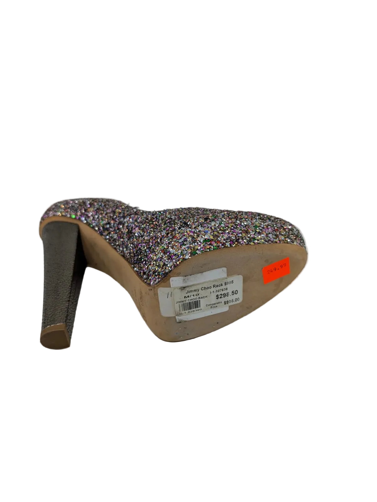 Jimmy Choo Glitter Platform Pumps