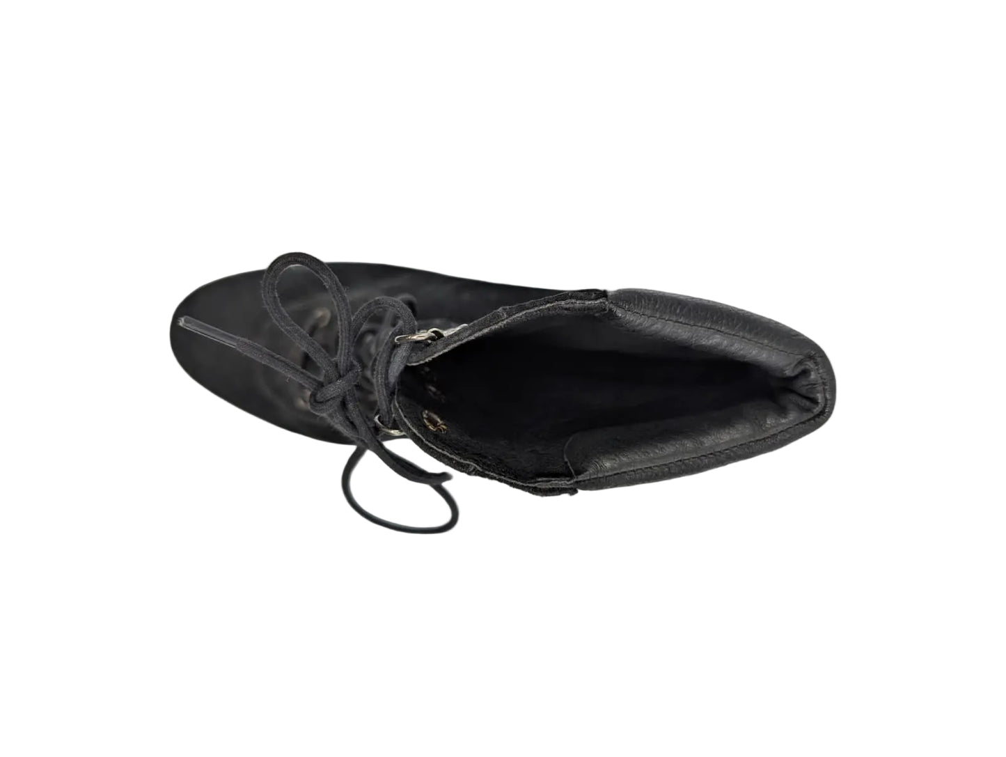 Pour la Victoire Black Suede Ankle Wedge Boots
