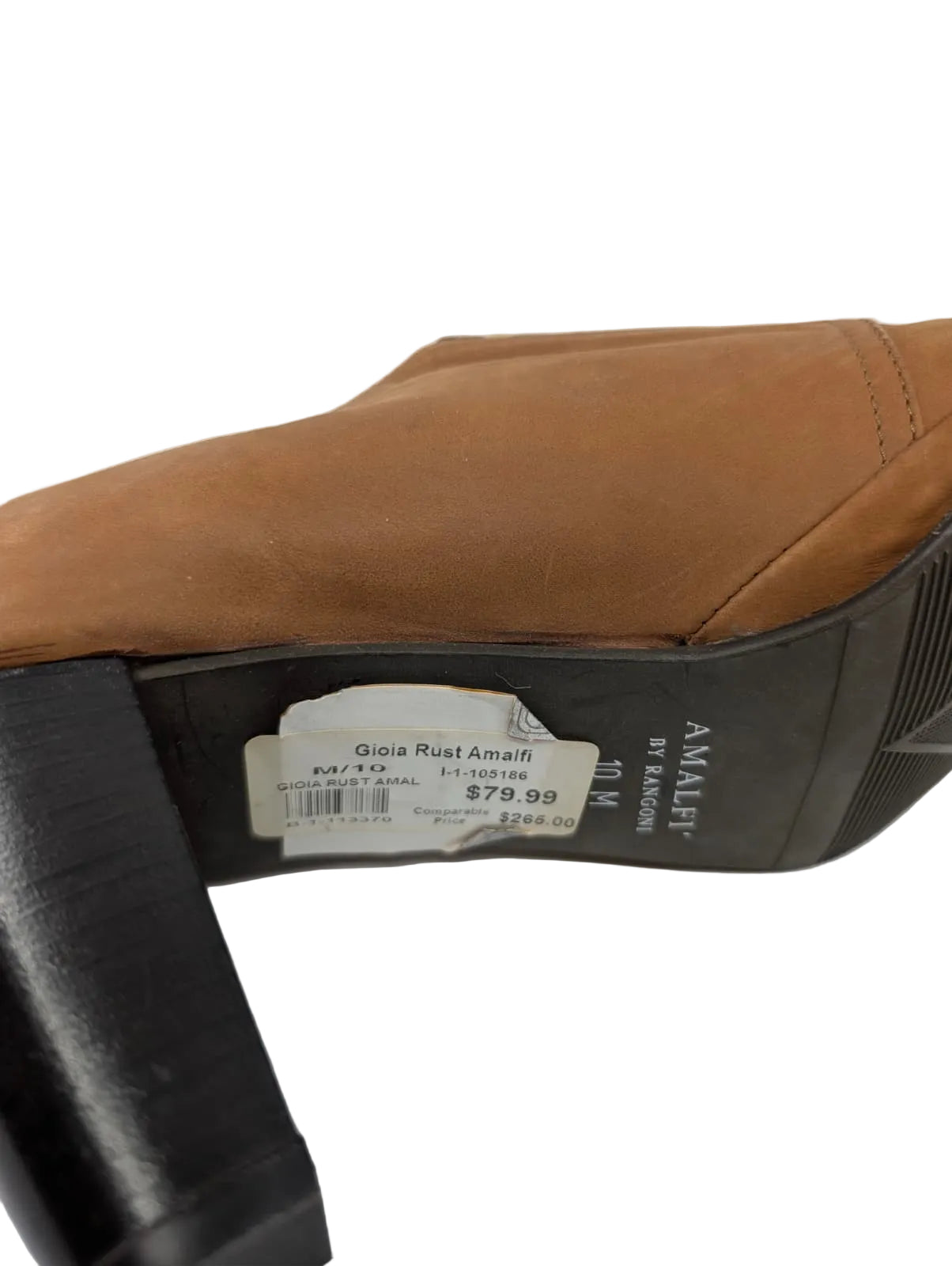 Gioia Rust Amalfi Brown Leather Pumps
