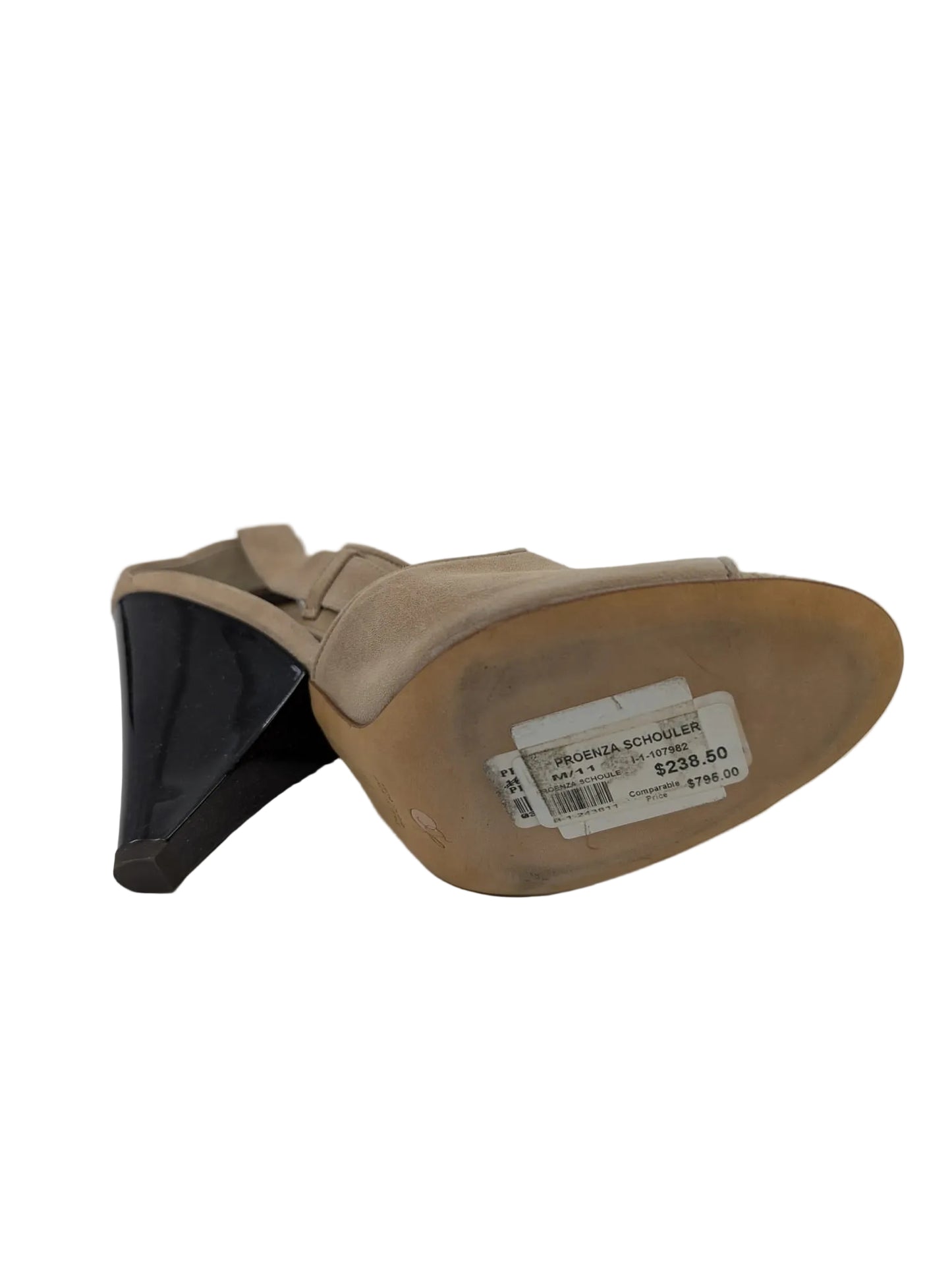 Proenza Schouler Beige Suede Sandals