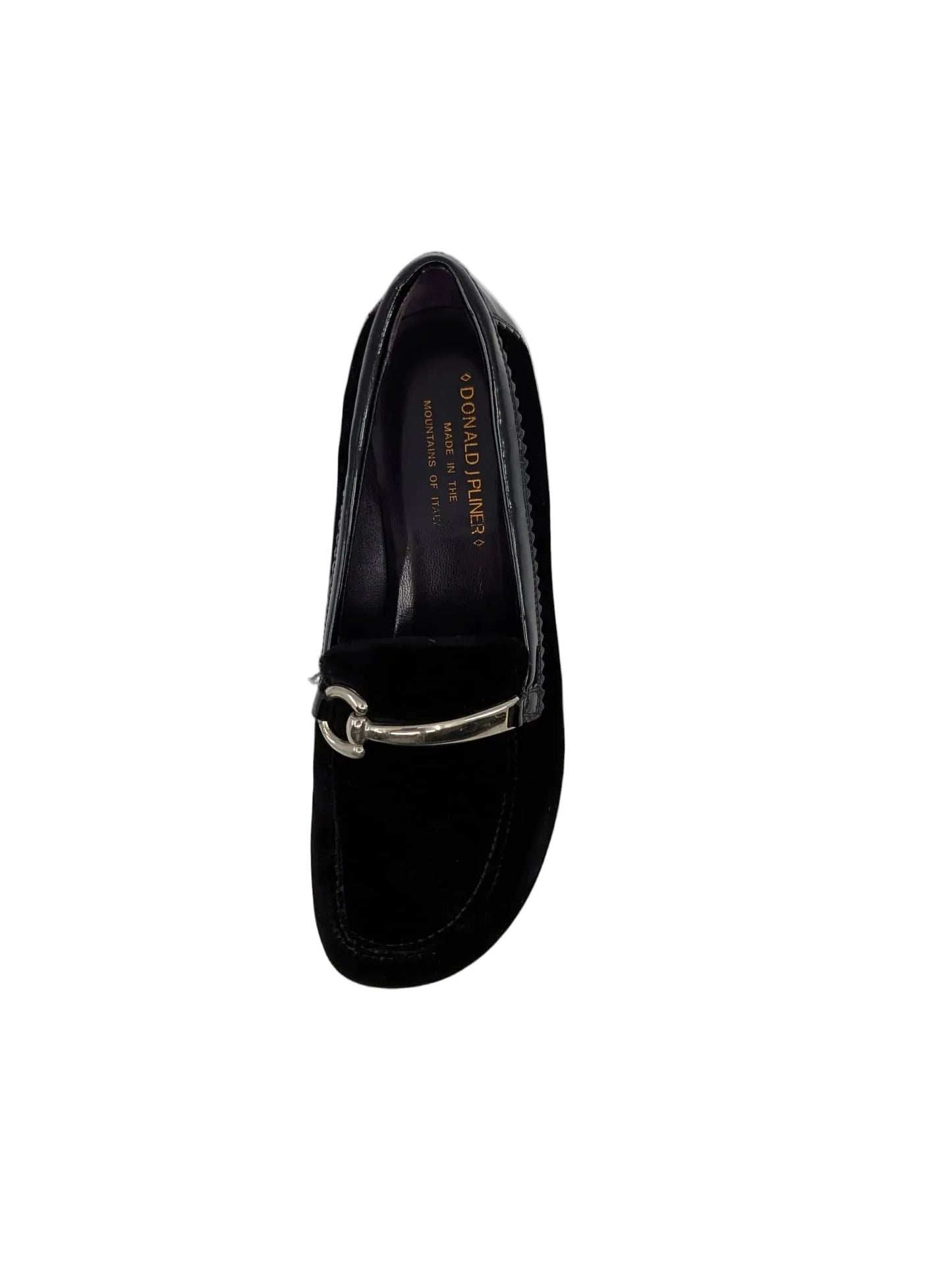 Donald Pliner Black Velvet Loafers