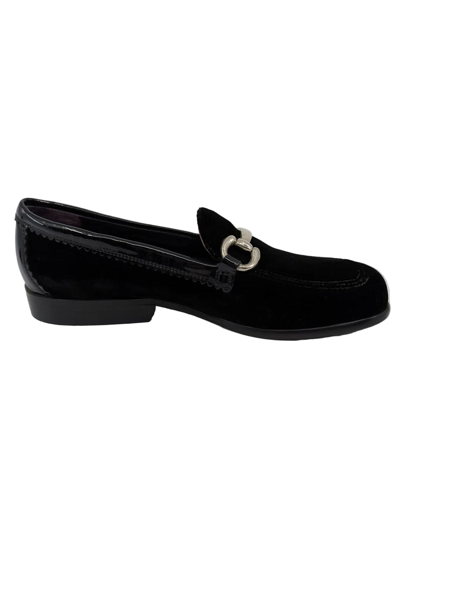 Donald Pliner Black Velvet Loafers