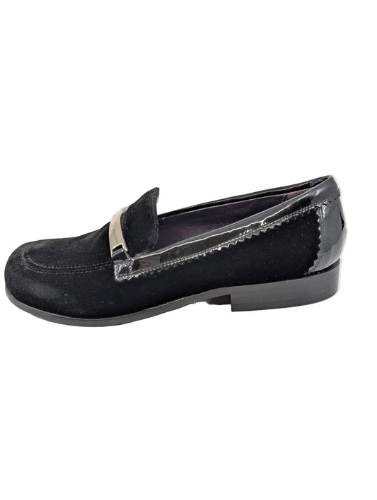 Donald Pliner Black Velvet Loafers