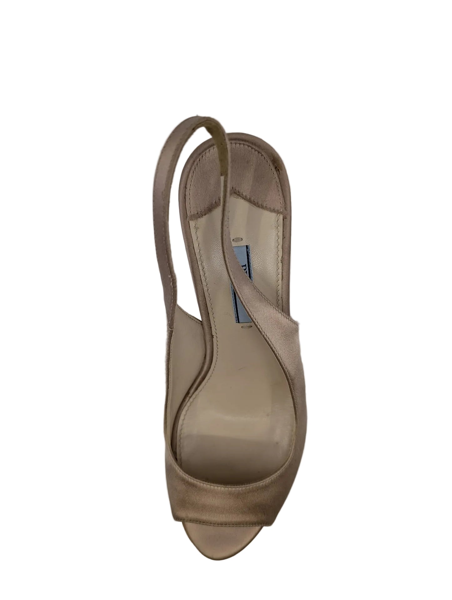 Prada Pink Satin Slingback Pumps