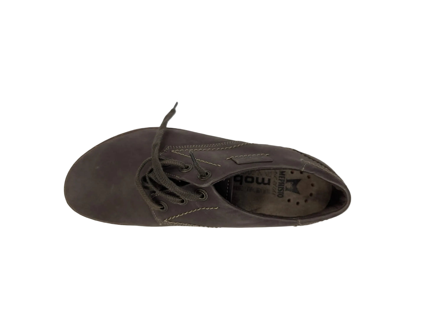 Marina Mobils Ergonomic Brown Nubuck Flats