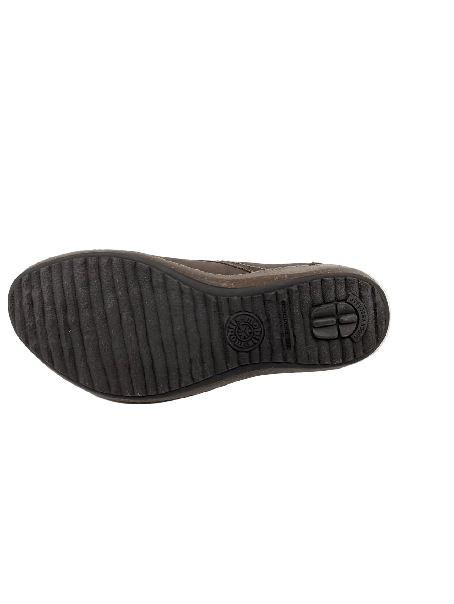 Marina Mobils Ergonomic Brown Nubuck Flats