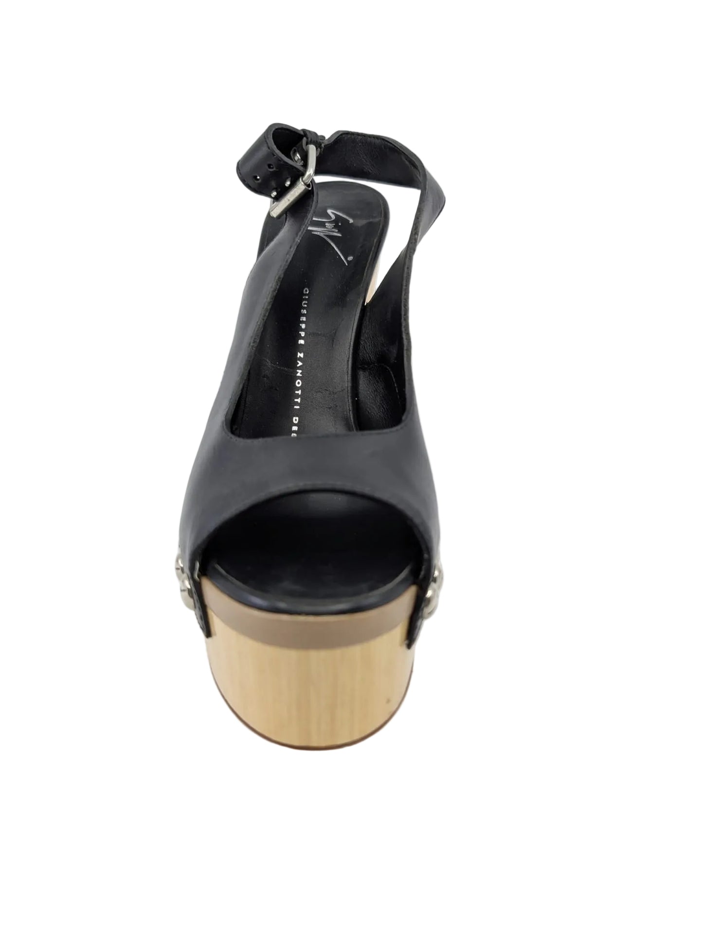 Giuseppe Zanotti Black Leather Patform Pumps