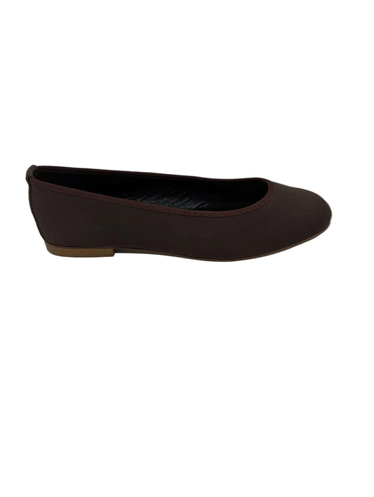 Patricia Green Brown Satin Ballet Flats
