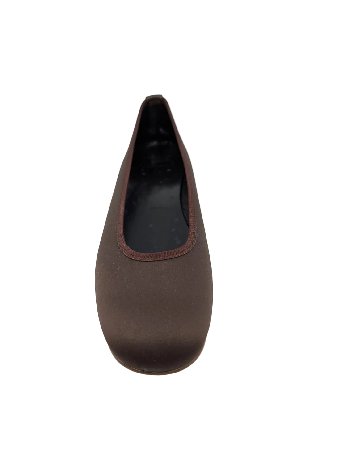 Patricia Green Brown Satin Ballet Flats