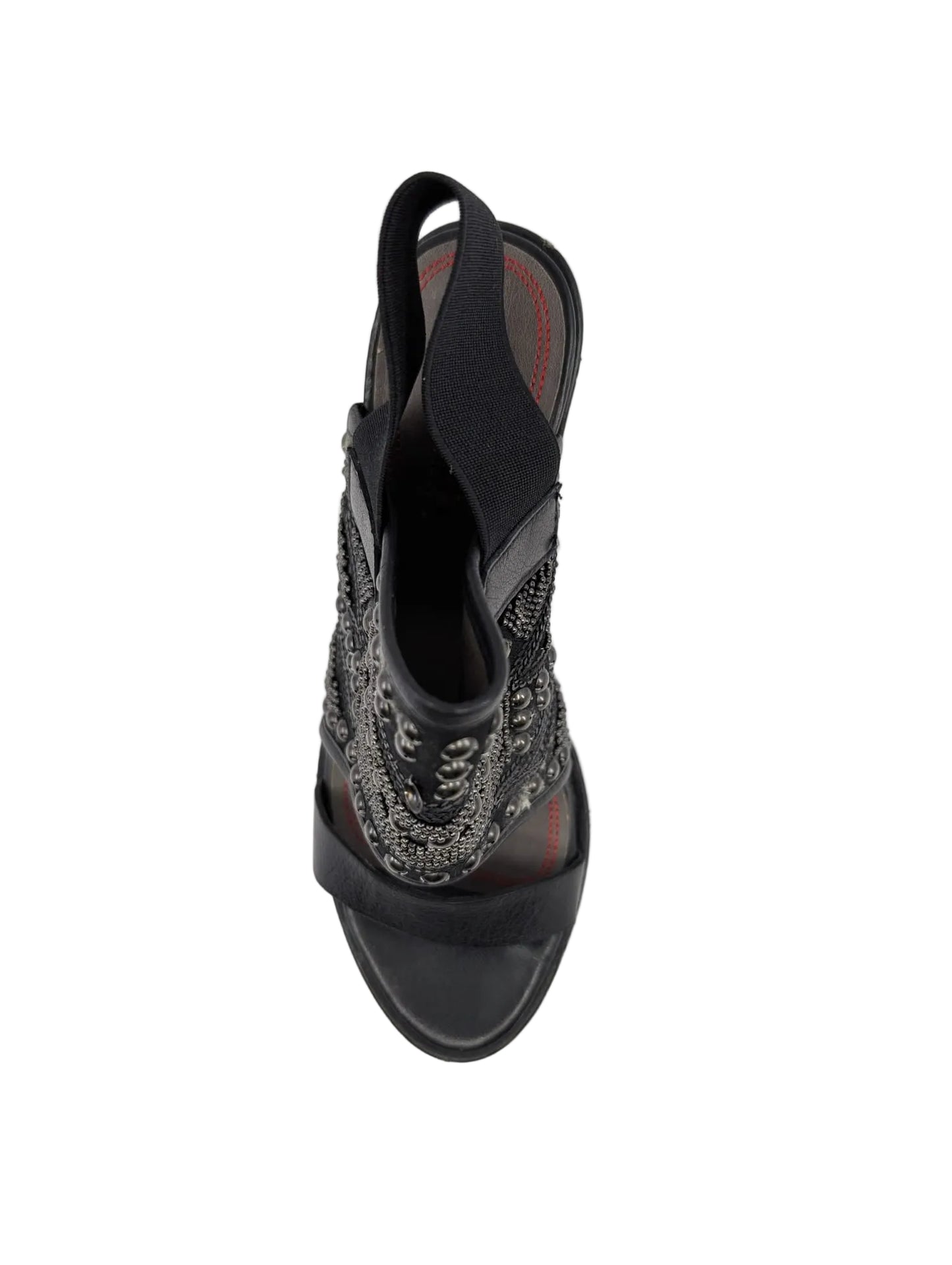 Miss Sixty Black Studs Leather Sandals