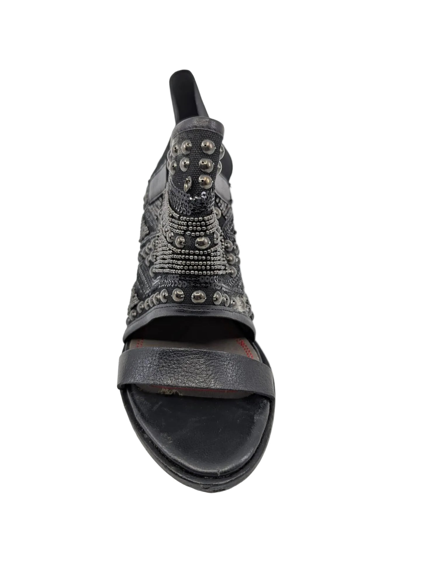 Miss Sixty Black Studs Leather Sandals