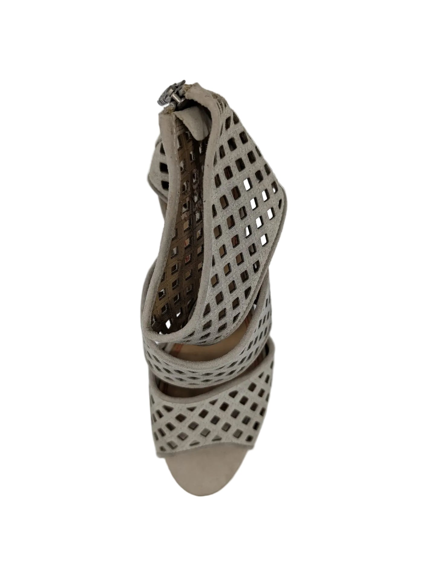Miss Sixty White Perforated Nubuck Sandals