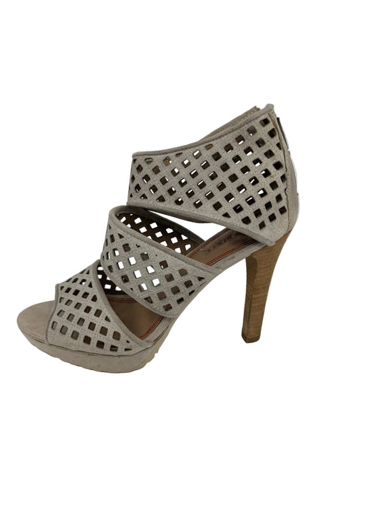 Miss Sixty White Perforated Nubuck Sandals