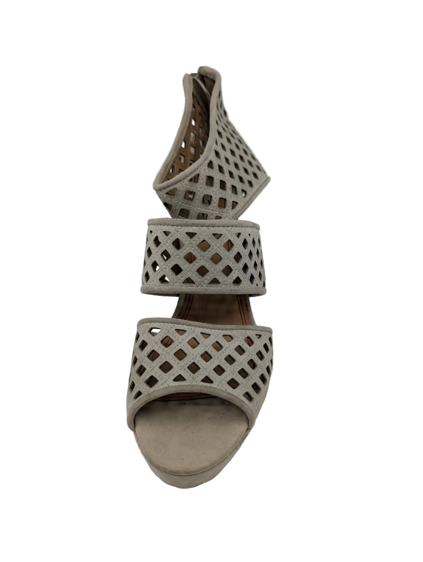 Miss Sixty White Perforated Nubuck Sandals