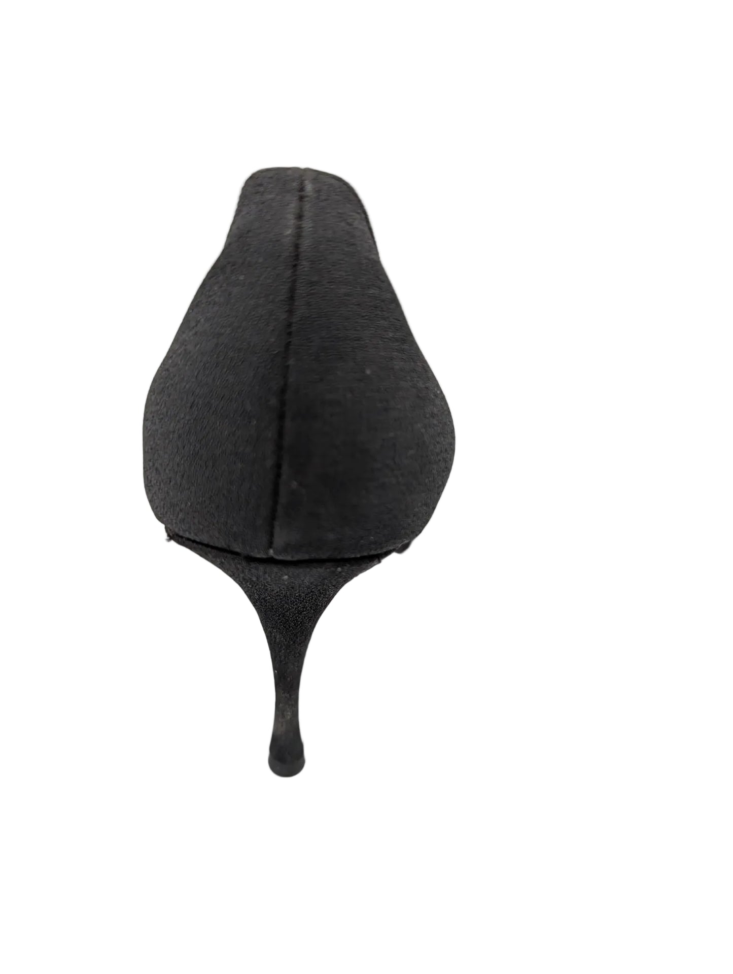 Beverly Feldman Black Fabric Sandals