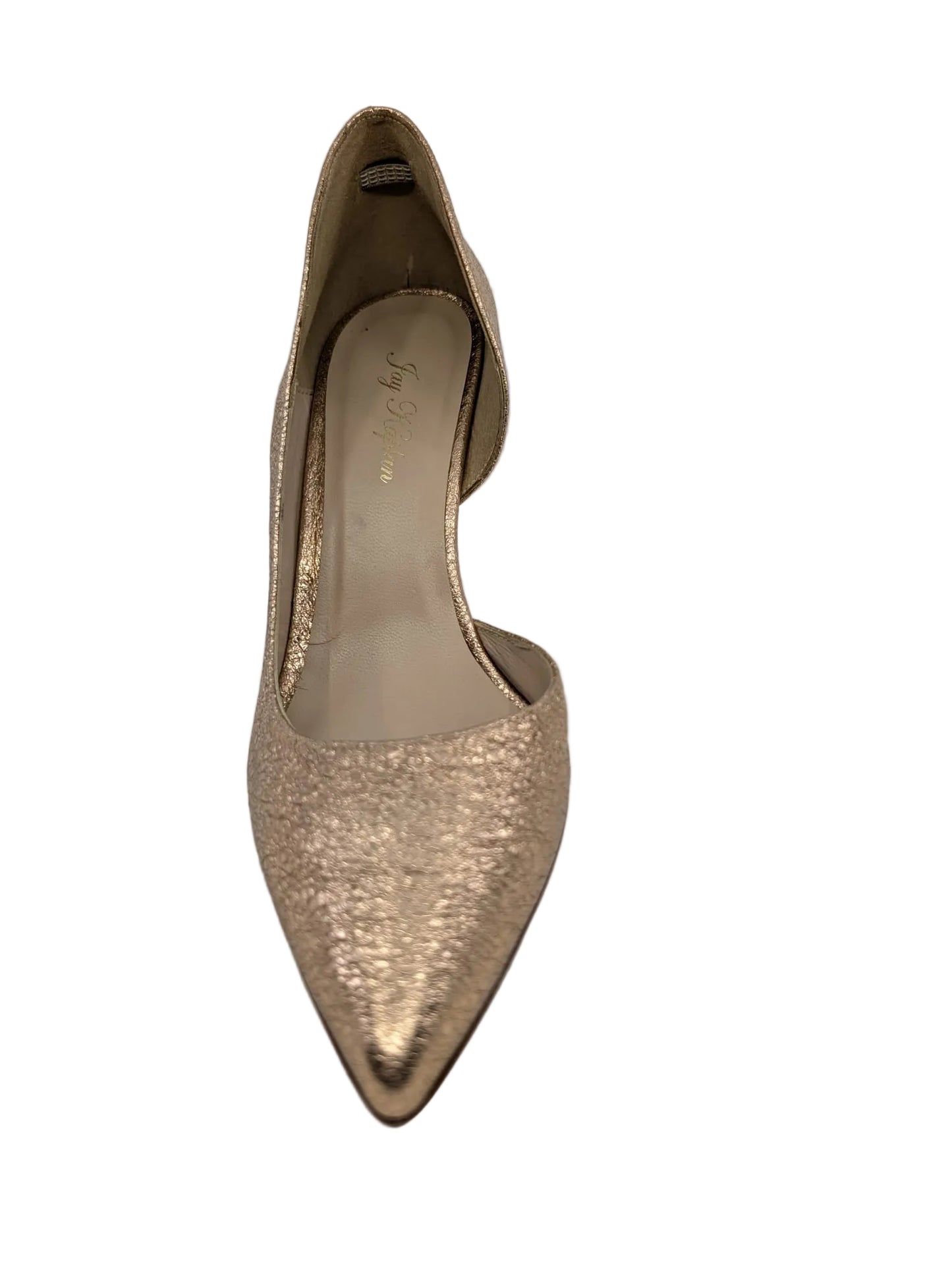 Jay Kplan Bronze Leather D'Orsay Pumps