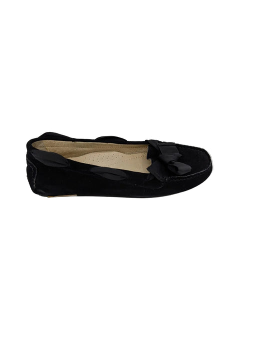 Patricia Green Black Suede Loafers
