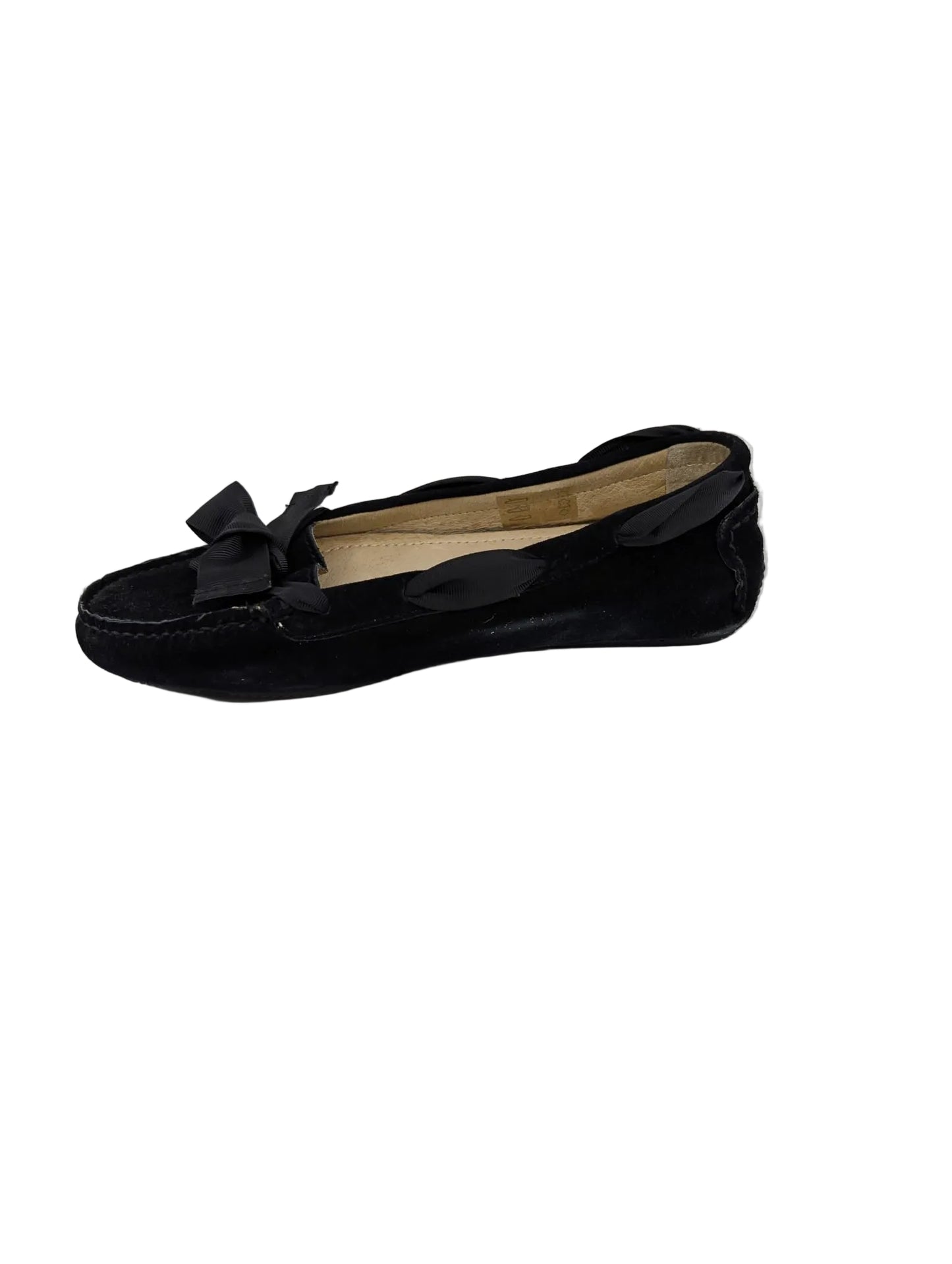 Patricia Green Black Suede Loafers