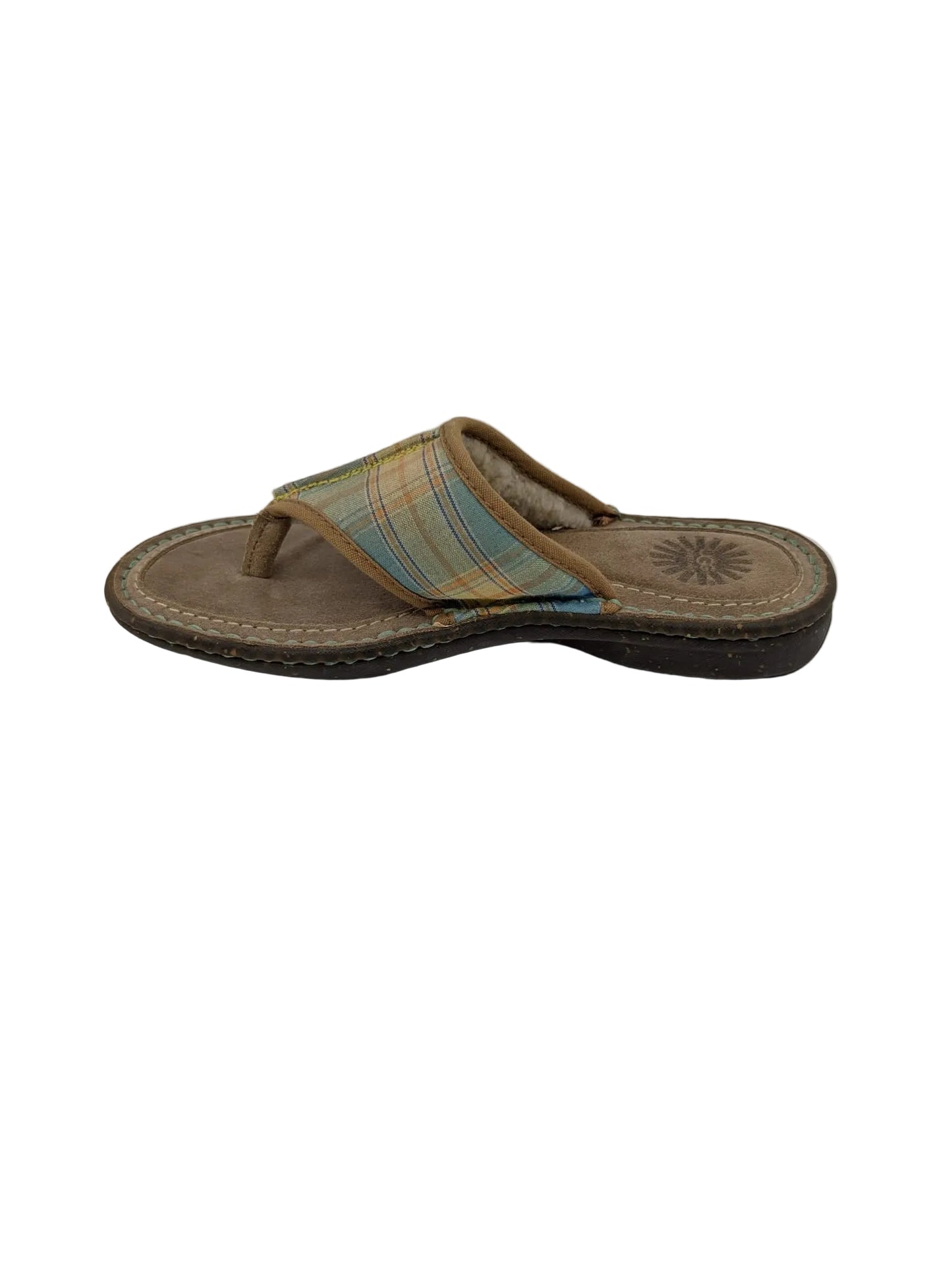 Layback Beige Fabric Slide Sandals UGG