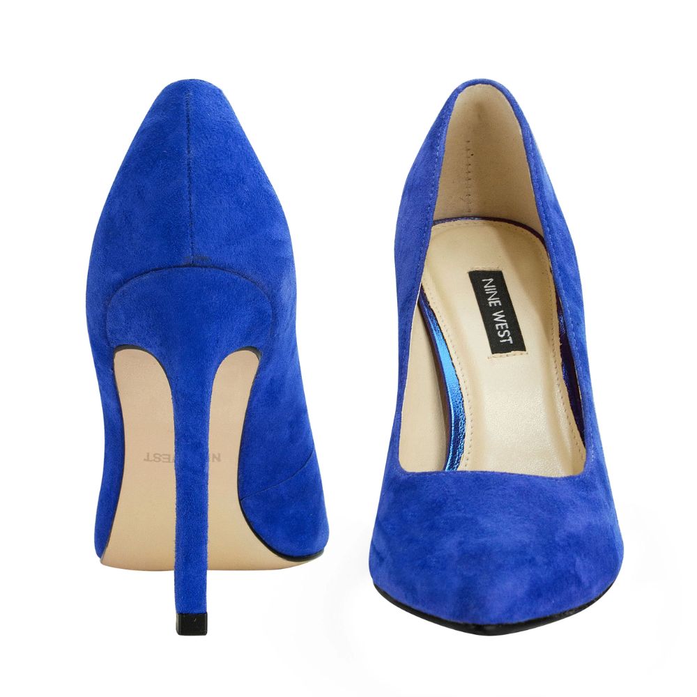 Tatiana Medium Blue Suede Nine West Pumps