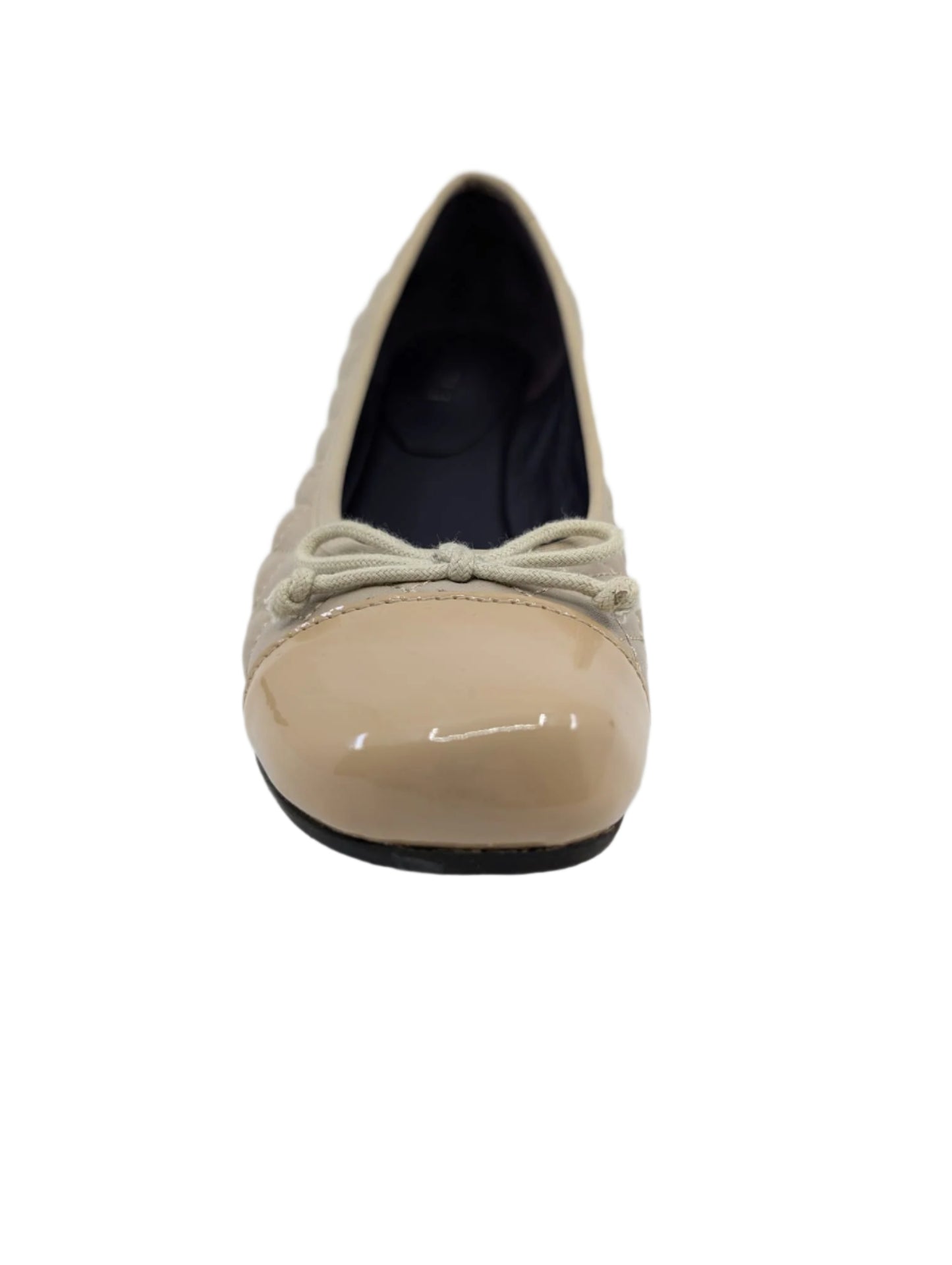 Melore Ecru Nappa Leather Vaneli Wedge Pumps