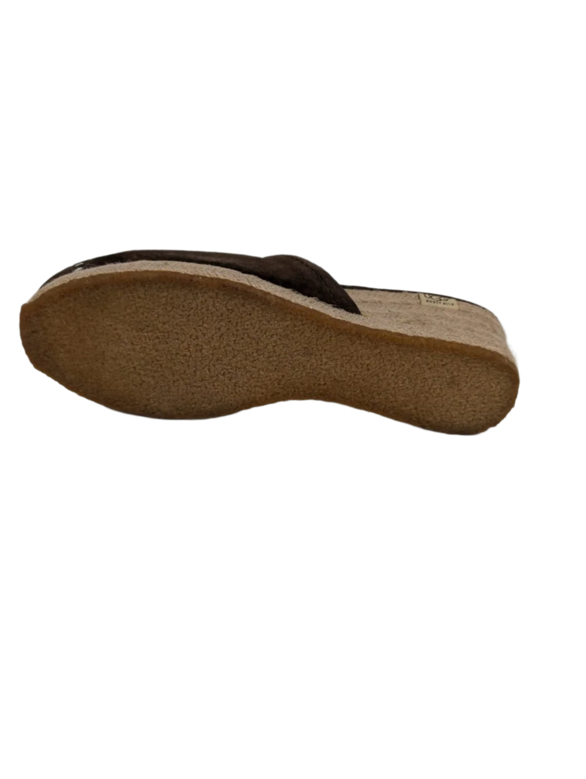 Palma Chocolate Brown Suede Ugg Wedge Sandals