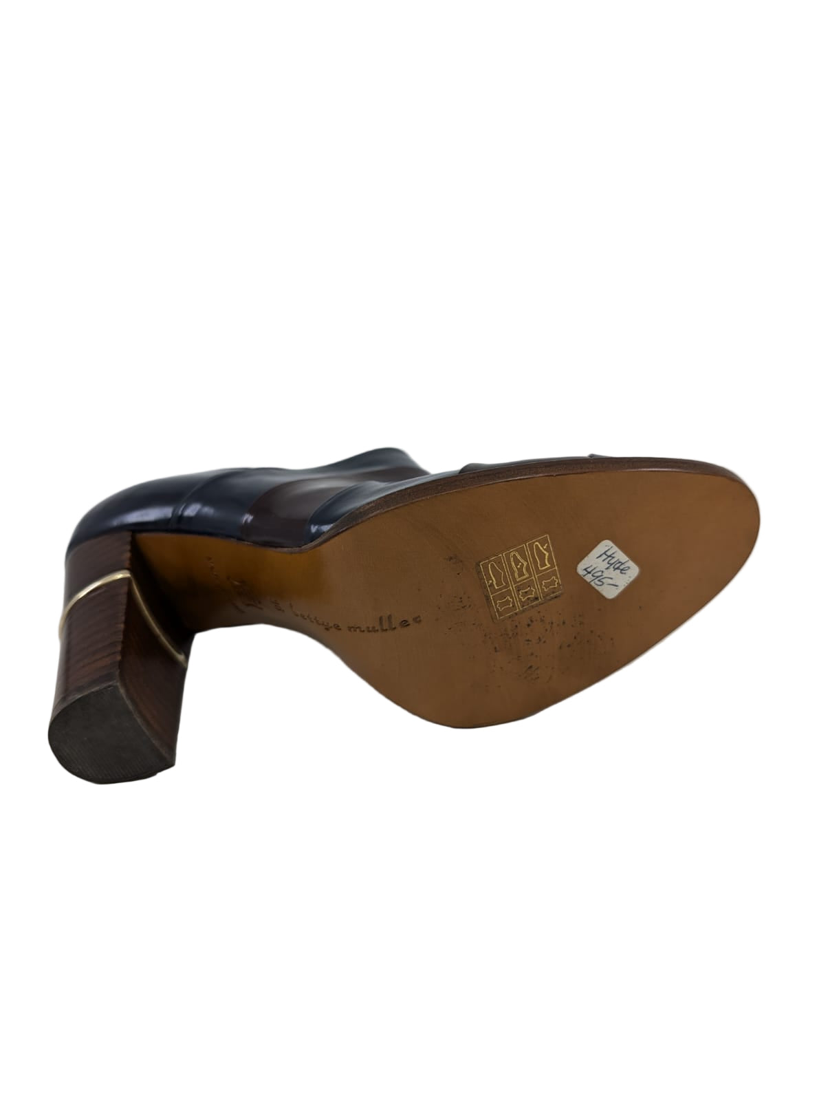 Hyde Navy Patent Bettye Muller Pumps