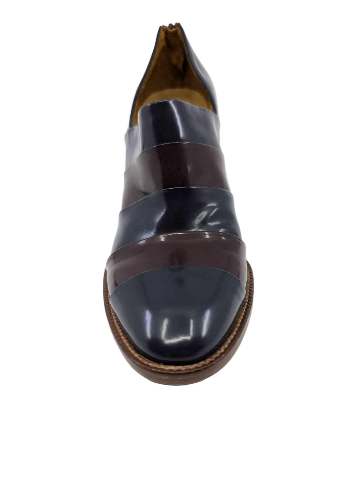 Hyde Navy Patent Bettye Muller Pumps
