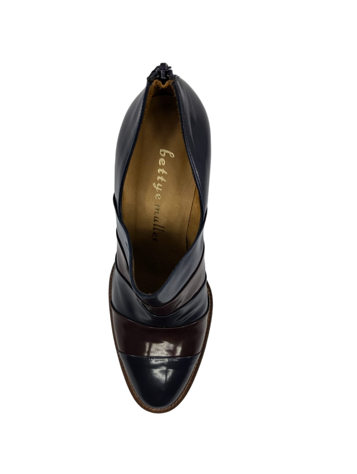 Hyde Navy Patent Bettye Muller Pumps