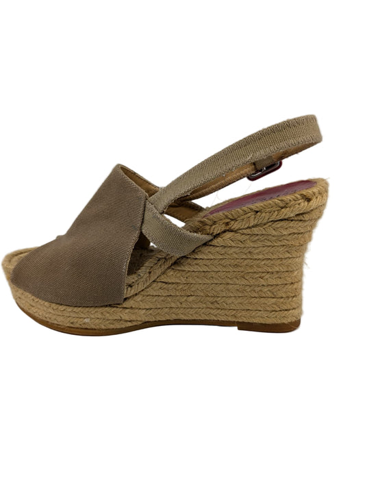 Adore Fango Brown Fabric Bettye Muller Wedge Sandal