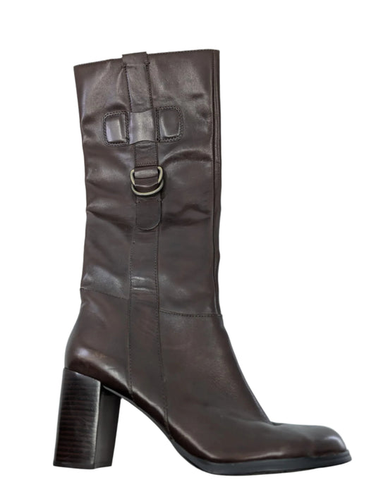 Muscle Chocolate Leather Franco Sarto Boots