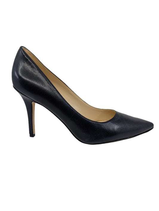 Nine West Women's Jackpot Dark Blue Leather Pumps