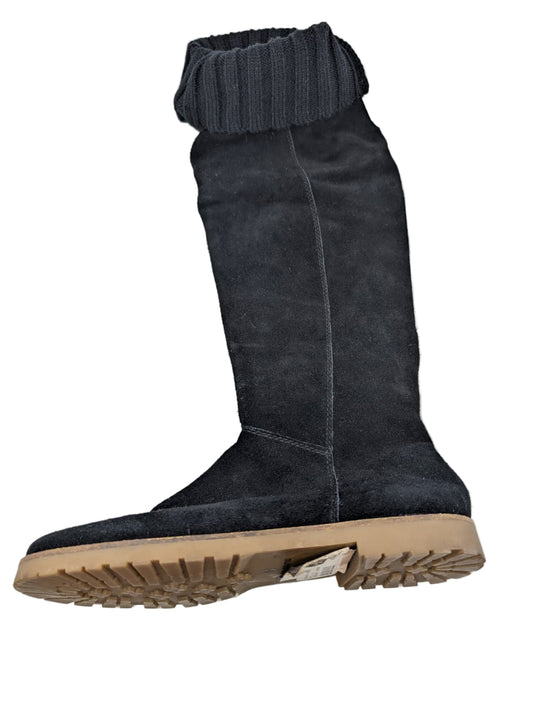 Corso Como Black Suede Flat Boots